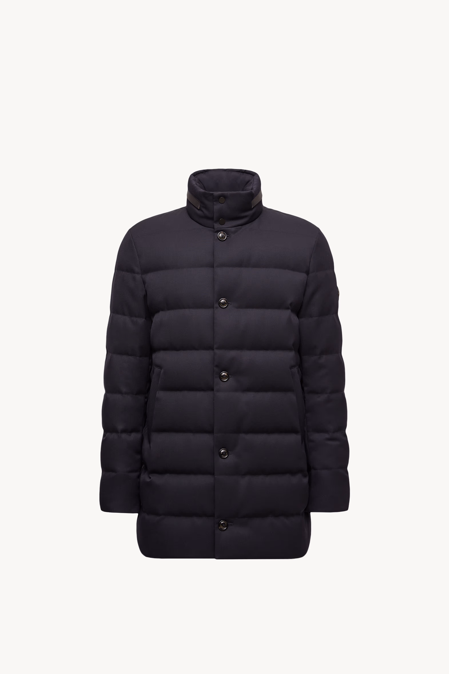 Vallonpierre Hooded Long Down Jacket Men Night Blue Moncler 2